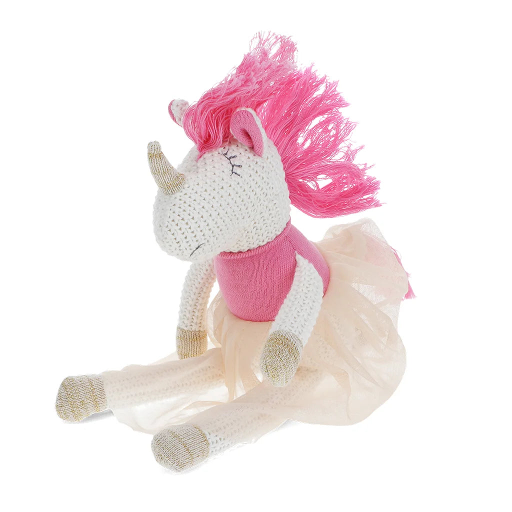 Knitted soft toy - Unicorn