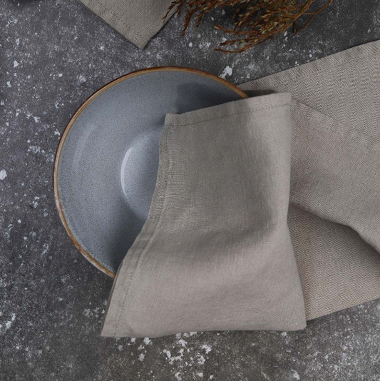 Taupe Linen Napkins