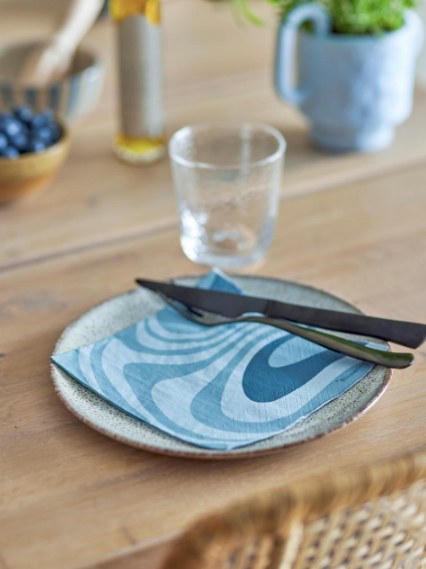 Niloa Paper Napkin, Blue