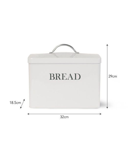 Bread Bin In White