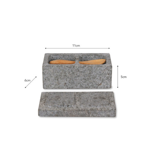 Granite Salt & Pepper Pinch Pots