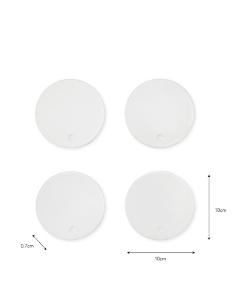 White Ceramic Coasters