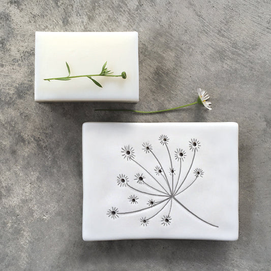Cow Parsley Porcelain Soap Dish