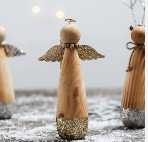 Gold Wooden Angel