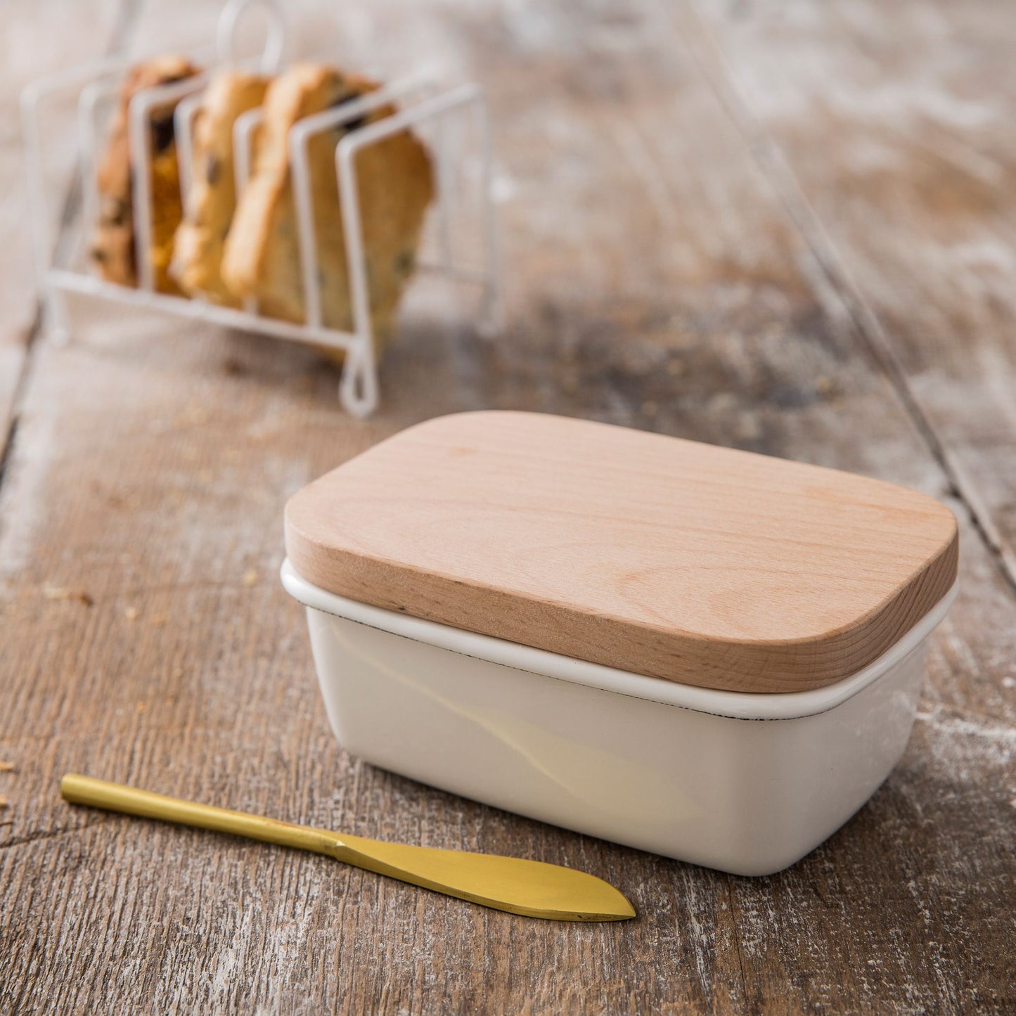 Enamel Butter Dish