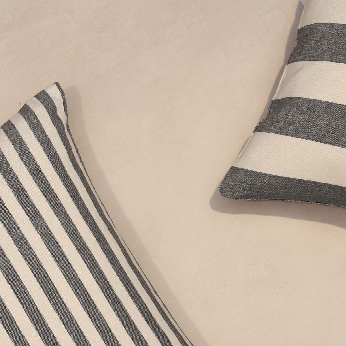 Wide Slate Stripe Cushion