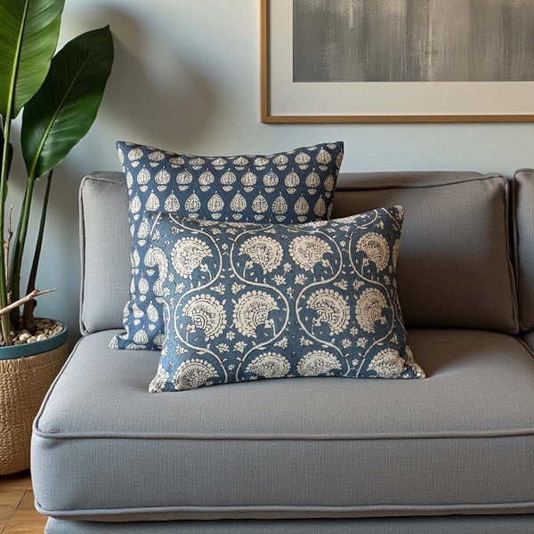 Thistlewick Ocean Blue Cushion