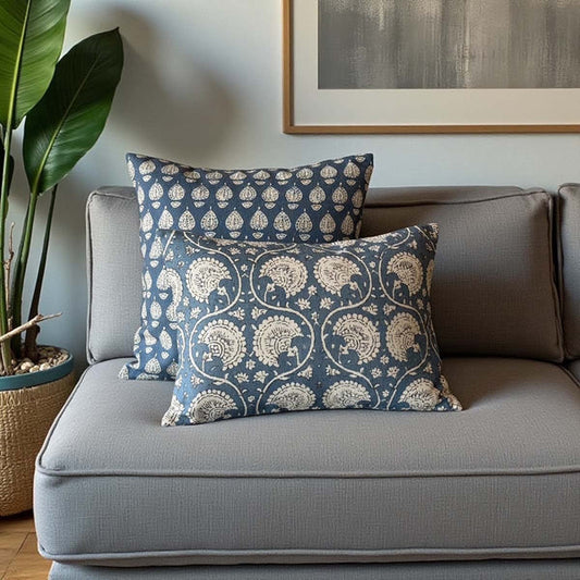 Thistlewick Ocean Blue Cushion