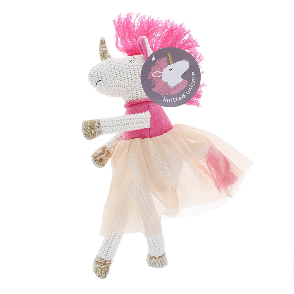Knitted soft toy - Unicorn