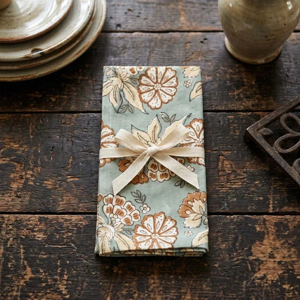 Turquoise / Brown Napkins