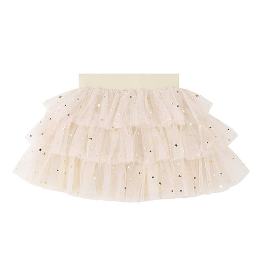 Gold Layered Tutu with Gold Moon and Stars