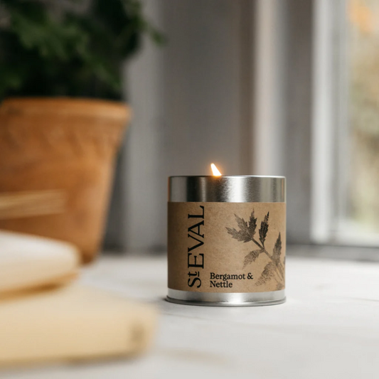 Bergamot and Nettle Tin Candle