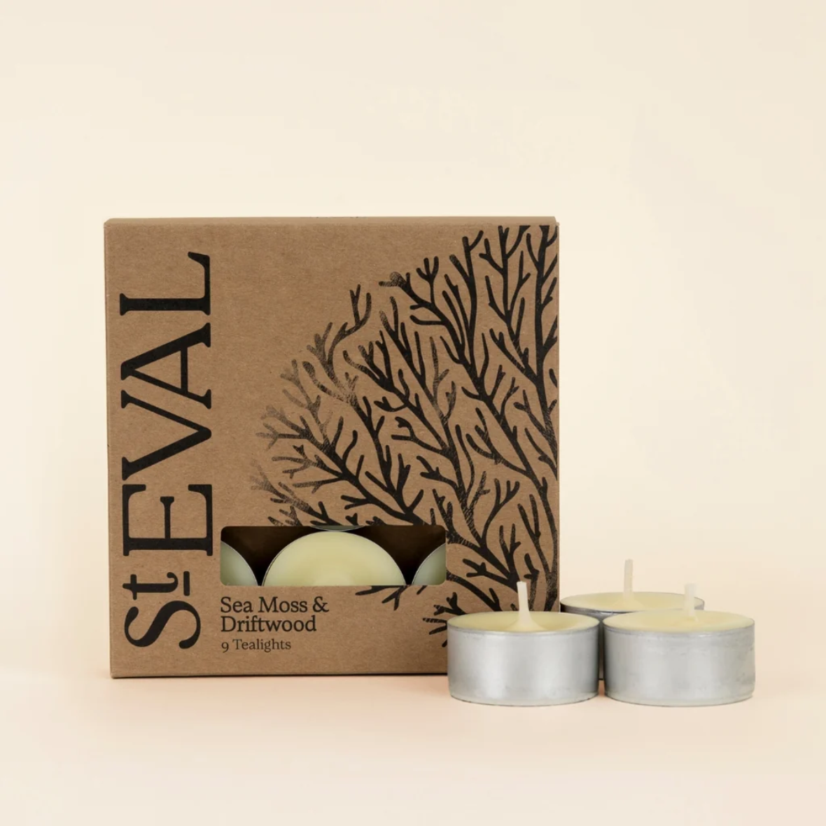 Sea Moss and Driftwood Tealights
