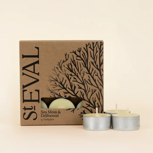 Sea Moss and Driftwood Tealights