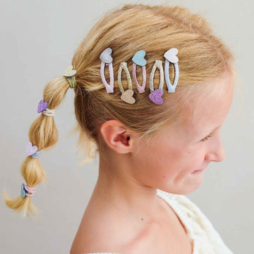 Teeny Heart Mini Hair Clips