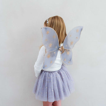Starry Night Wings in Grey