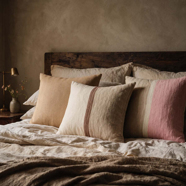 100% Wool Mustard Cushion