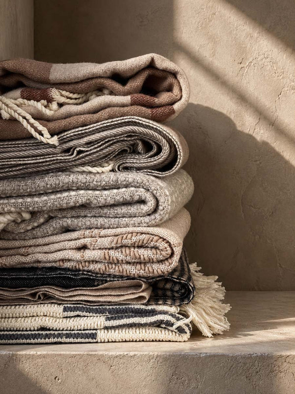 Beige Throw