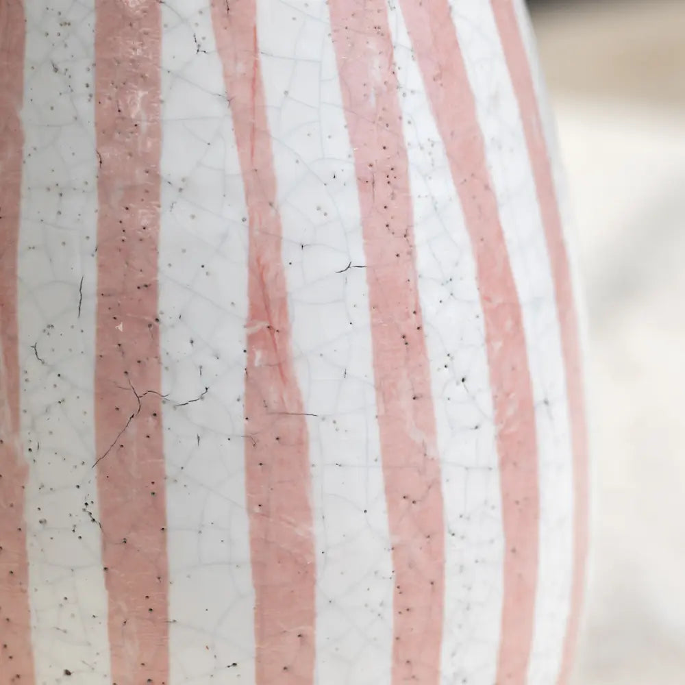 Striped Vase Pink
