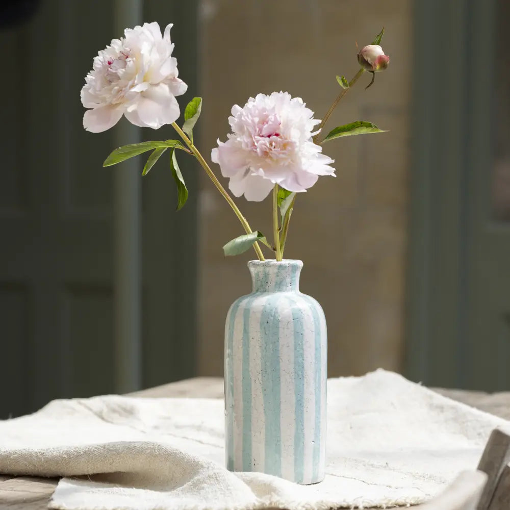 Striped Vase Sea Green