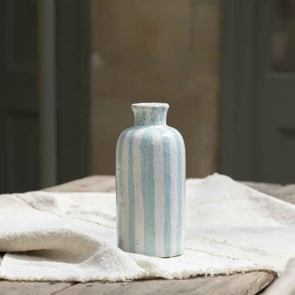 Striped Vase Sea Green