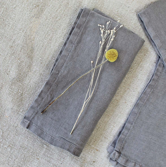 Grey Linen Napkins