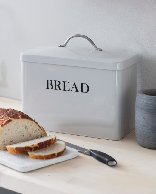 Bread Bin In White