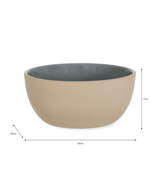 Ceramic Side Bowl In Blue Tarn