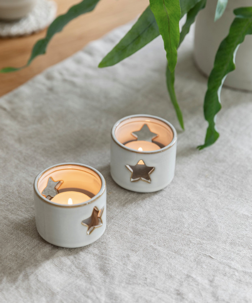 Pair of Ithica Tealight Holders