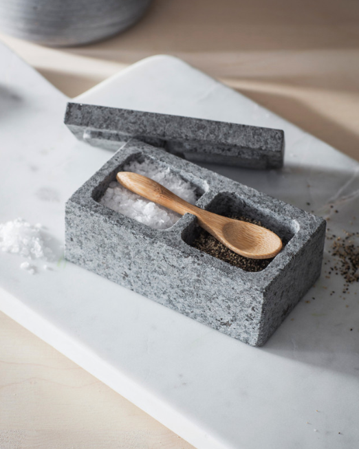 Granite Salt & Pepper Pinch Pots