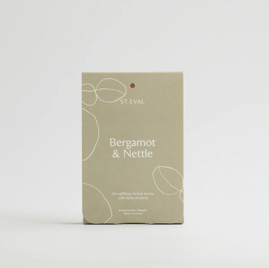 Bergamot & Nettle Lamorna Maxi Tealights
