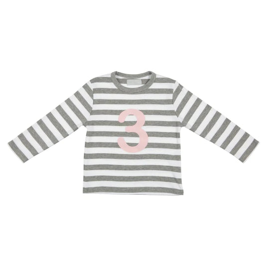 Breton Numbers Striped T Shirt