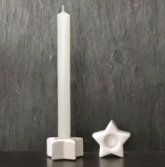 Star Candle Holder with Mini Taper Candle