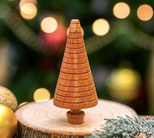Lined Turned Wooden Tree