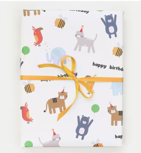 Animal Birthday Wrapping Paper