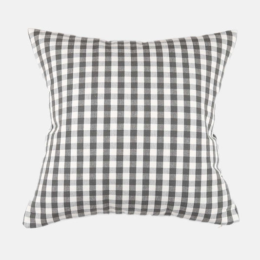 Grey Multi Check Cushion
