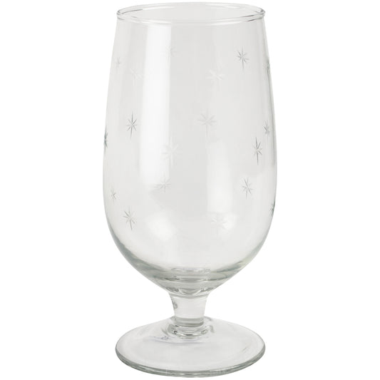 Wine Glass Etched Stars